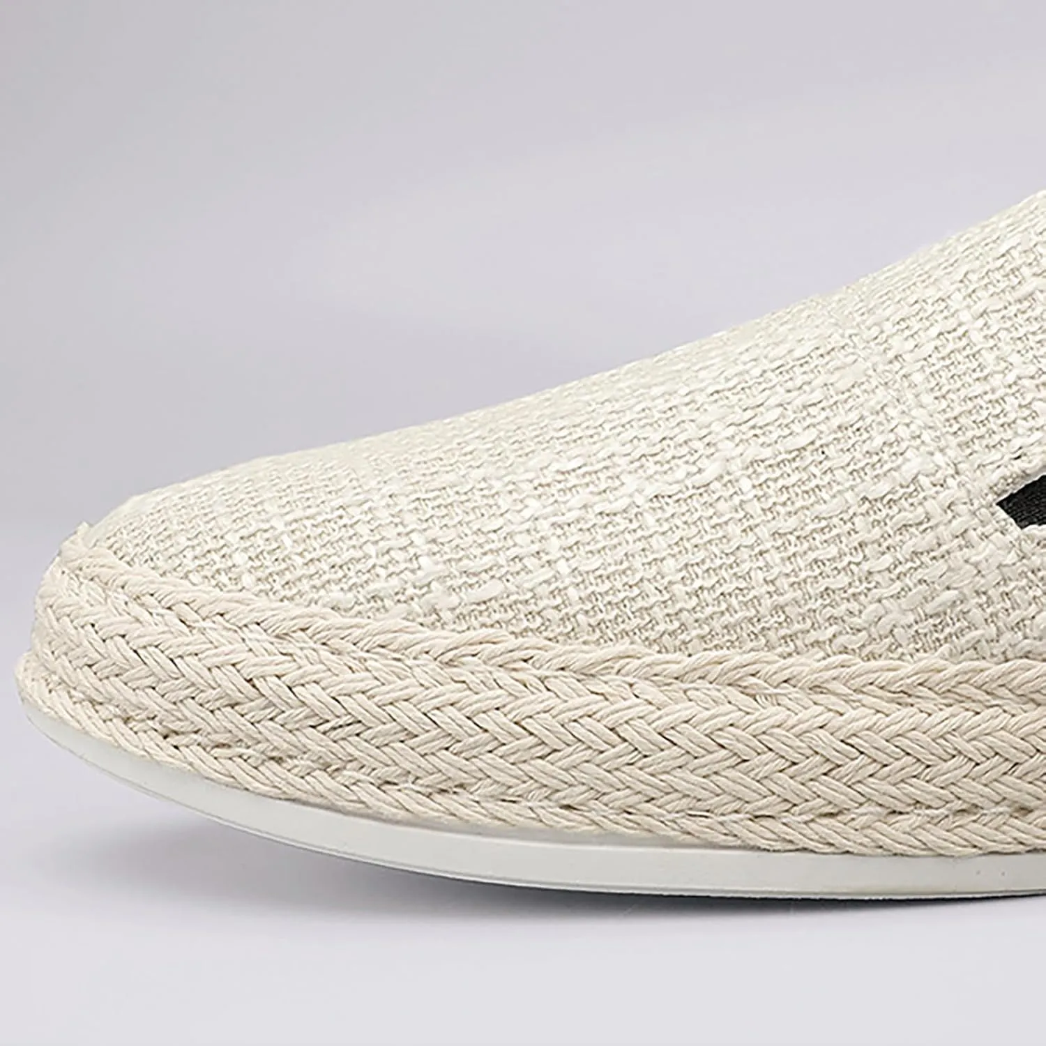 2025 Summer Men's Lazy Linen Casual Shoes Korean Students with A Straw Woven Board Shoes Men Dress Leather Sneaker