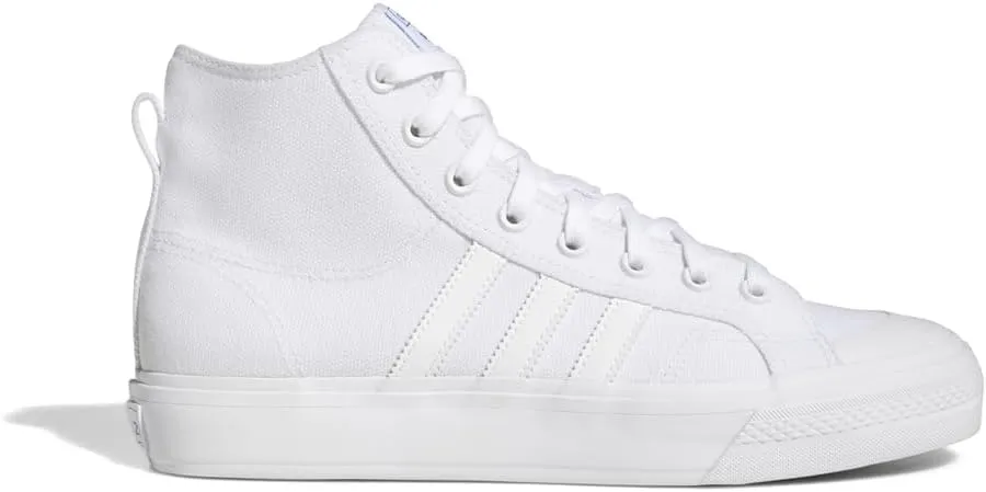 adidas Mens Nizza Hi Adv High Skate Sneakers Shoes - White - Size 7 M