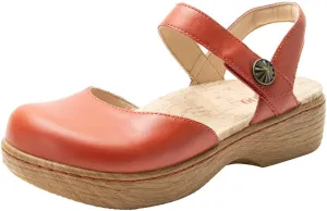 Alegria Women's Opal Leather Shoes with Slingback Open Back Sandals
