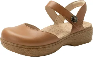 Alegria Women's Opal Leather Shoes with Slingback Open Back Sandals