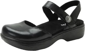 Alegria Women's Opal Leather Shoes with Slingback Open Back Sandals