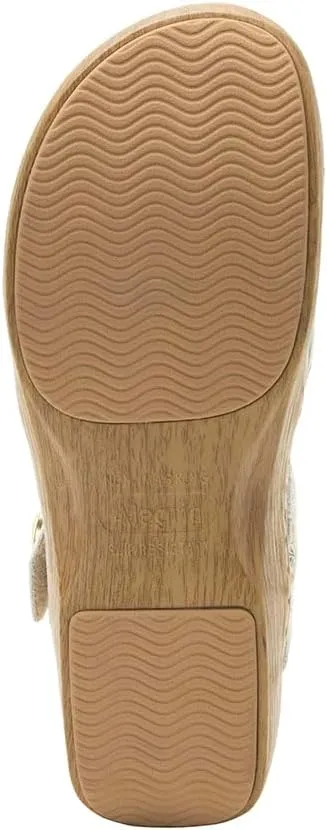 Alegria Women's Opal Leather Shoes with Slingback Open Back Sandals