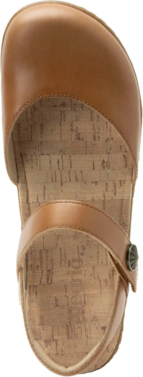 Alegria Women's Opal Leather Shoes with Slingback Open Back Sandals