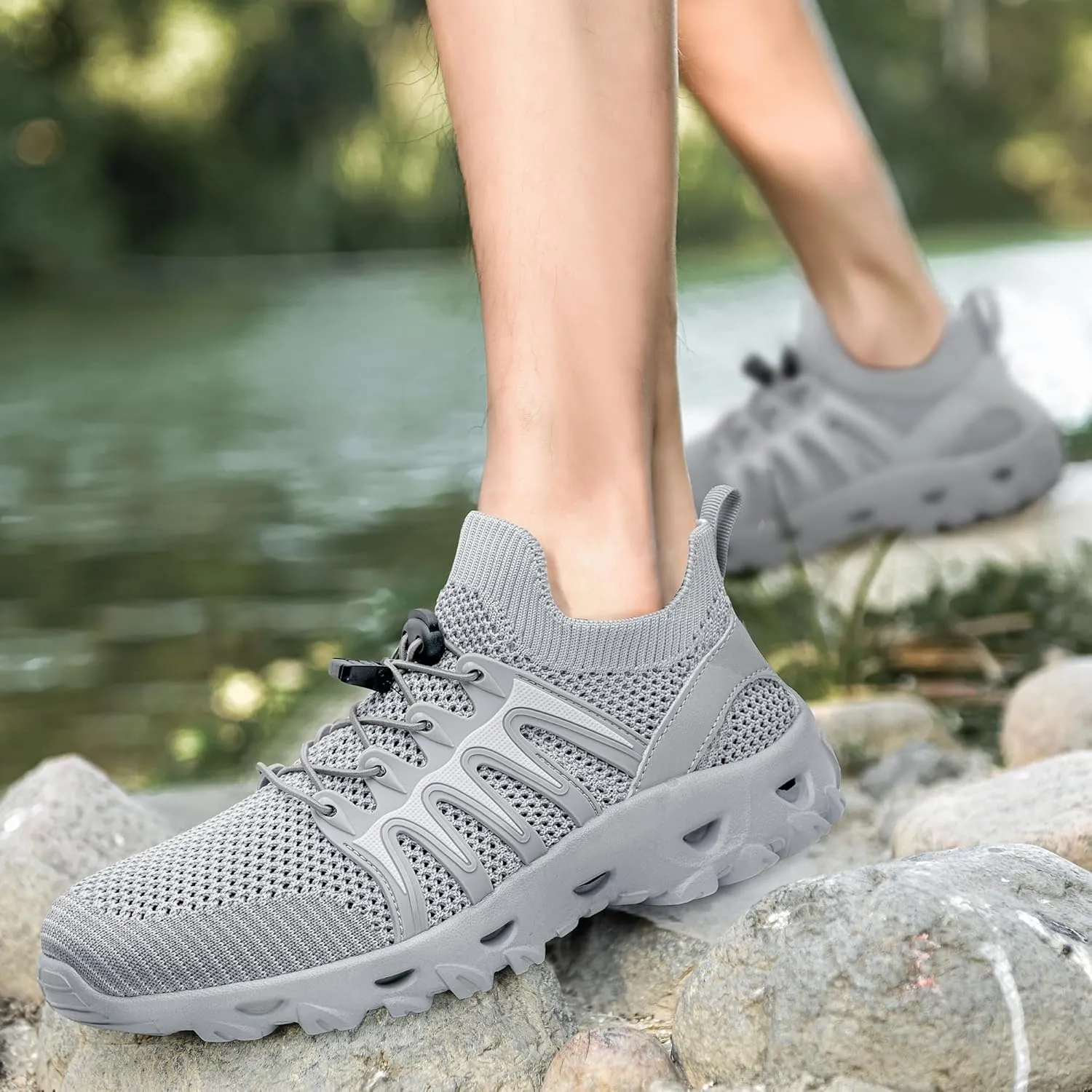 Alibress Water Shoes for Women Men Quick-Dry Aqua Shoes Men's Hiking Water Shoes Women's Beach Shoes Lightweight Water Sports Shoes for Swimming Fishing Kayaking