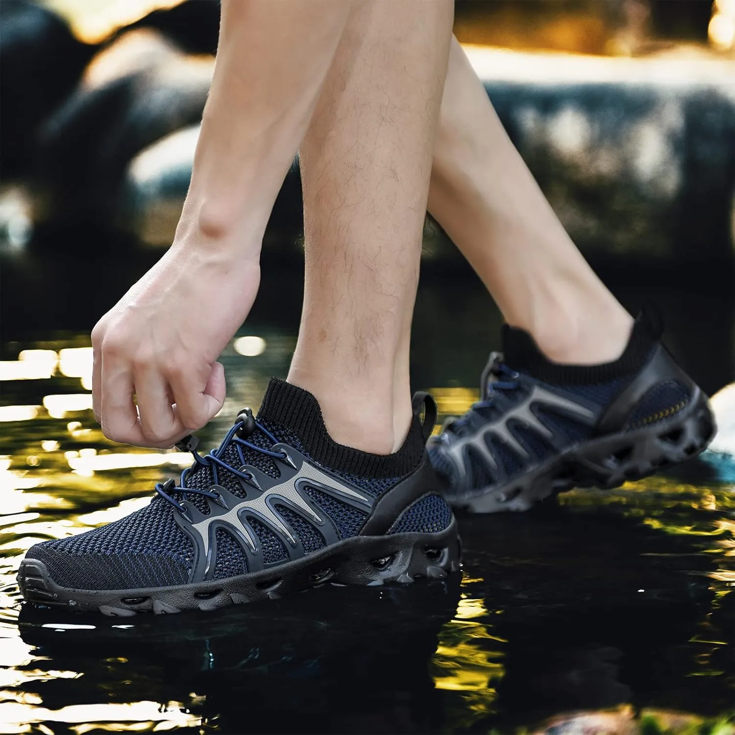 Alibress Water Shoes for Women Men Quick-Dry Aqua Shoes Men's Hiking Water Shoes Women's Beach Shoes Lightweight Water Sports Shoes for Swimming Fishing Kayaking
