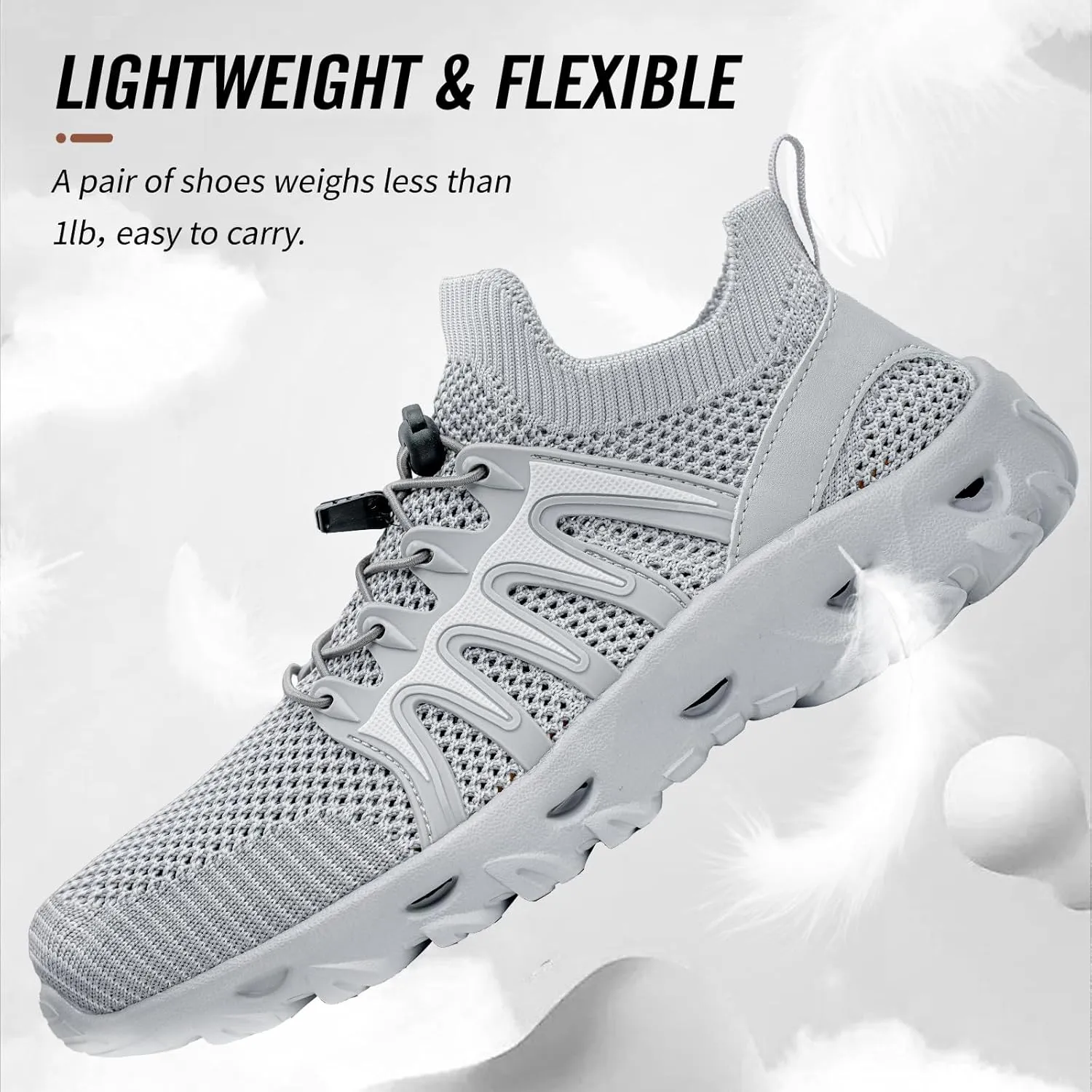Alibress Water Shoes for Women Men Quick-Dry Aqua Shoes Men's Hiking Water Shoes Women's Beach Shoes Lightweight Water Sports Shoes for Swimming Fishing Kayaking