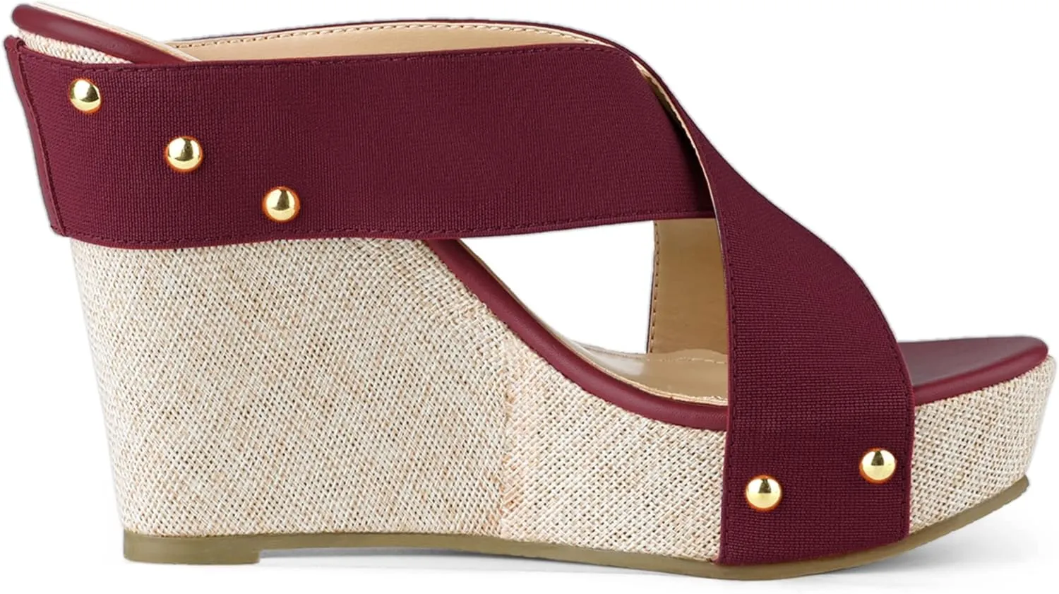 Allegra K Women's Platform Slide Wedge Sandals