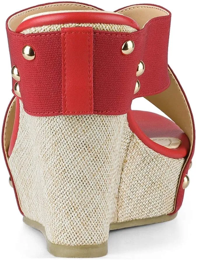 Allegra K Women's Platform Slide Wedge Sandals
