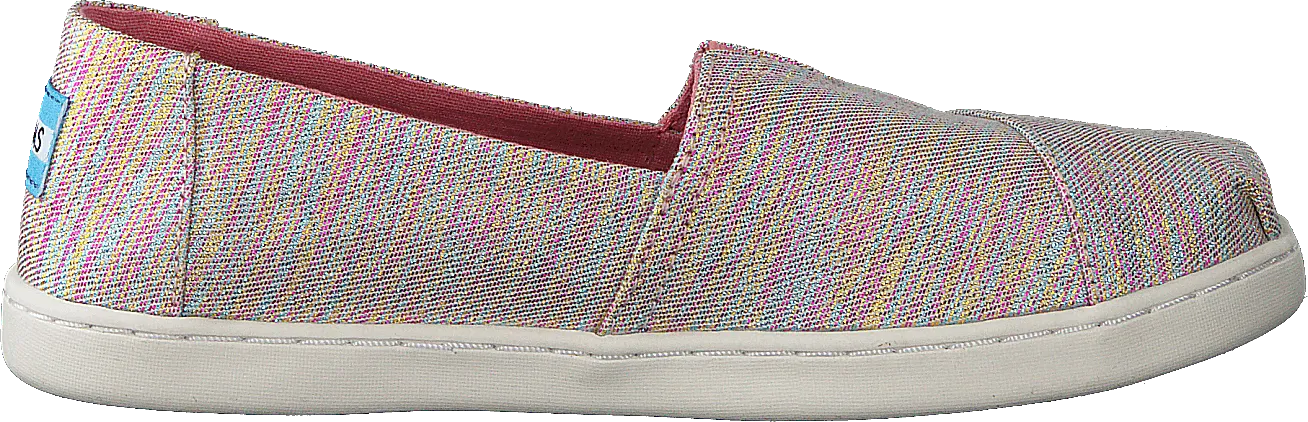 Alpargata Youth Pink Multi Twill Glimmer