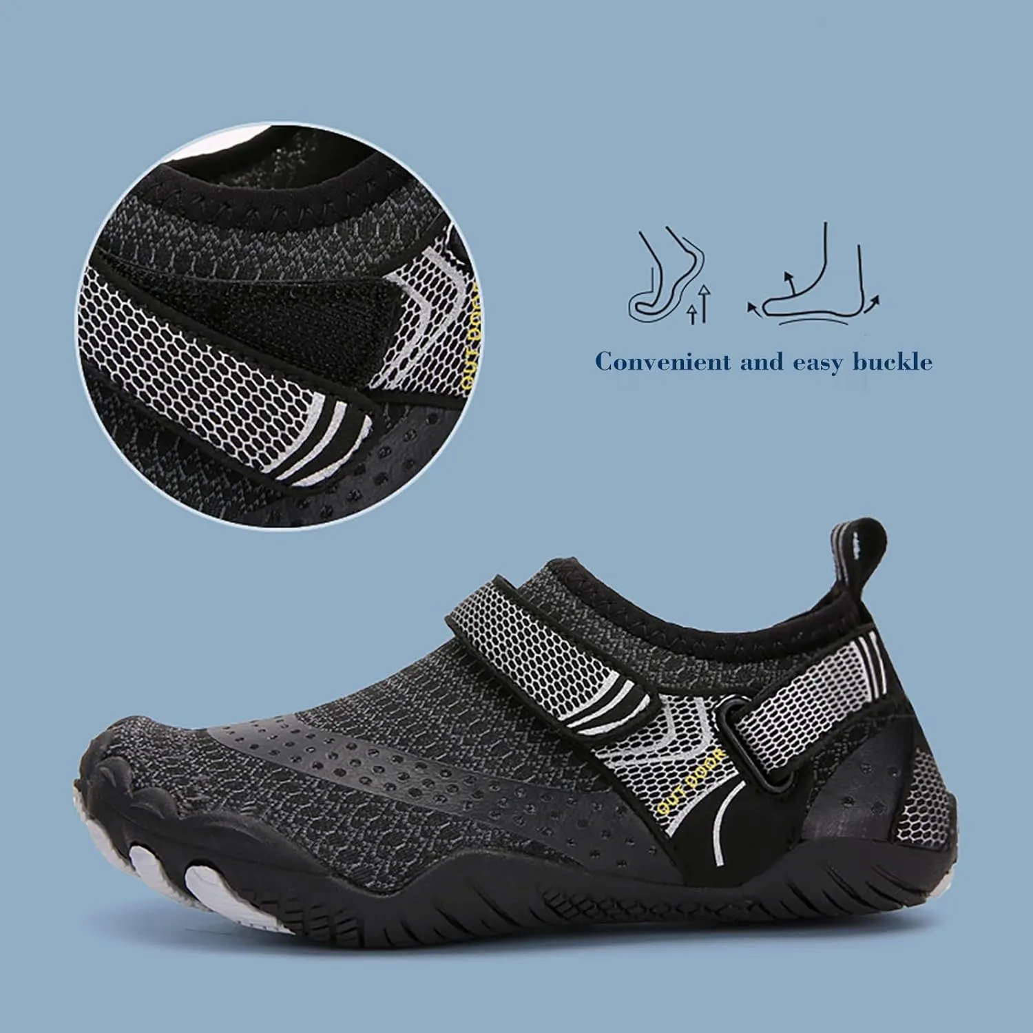 Aqua Shoes for Men Women Quick Dry Water Shoes Barefoot Swim Beach Pool Surf Hiking Kayaking Diving Yoga Sports Lightweight Breathable