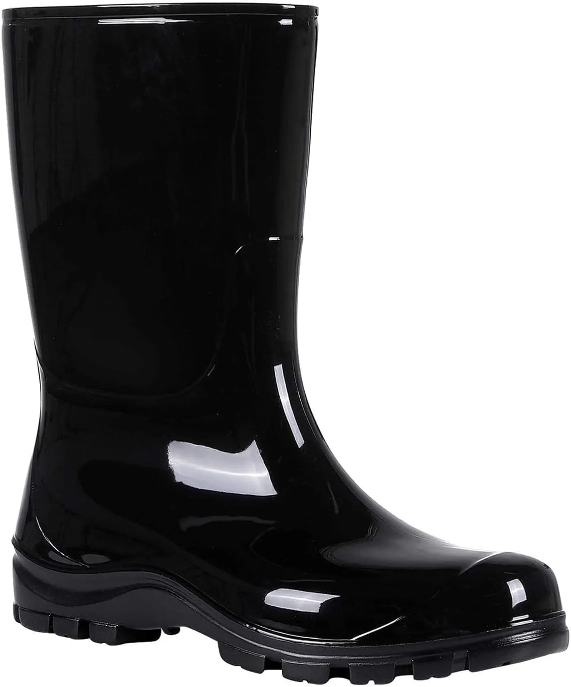 Asgard Women's Mid Calf Rain Boots Printed Waterproof Rubber Boots Short Garden Shose