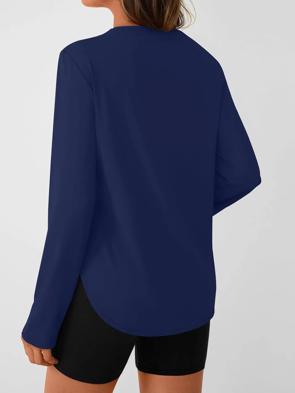 AUTOMET Workout Tops for Women Long Sleeve Athletic Golf Shirts 2025 Running Yoga Clothes Quick Dry Lightweight Outfits