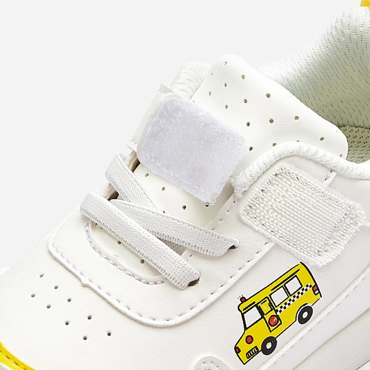 Balabala Toddler Boys Cartoon Style Sneakers Comfortable Lightweight Walking Shoes for Boys Girls