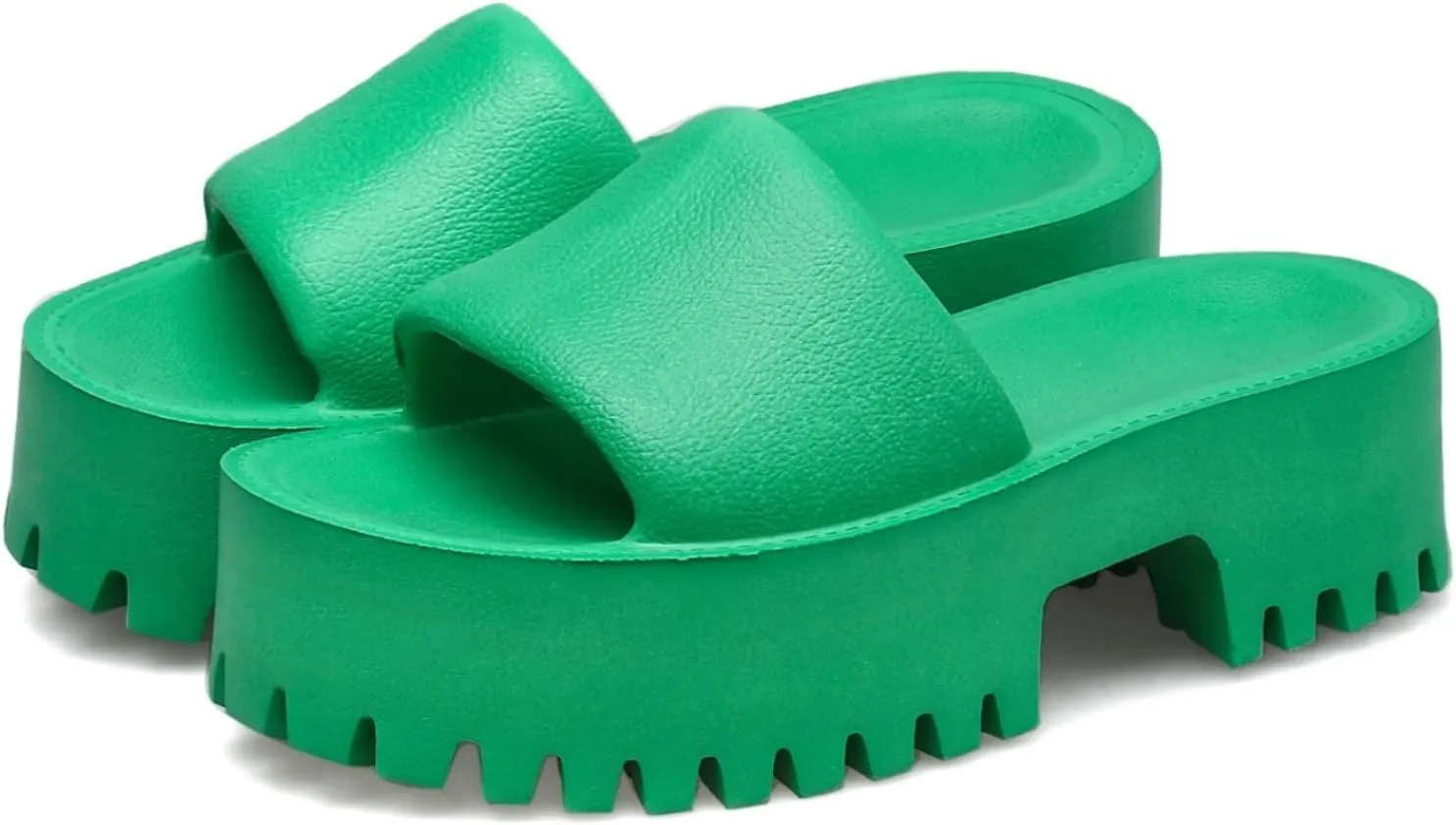 baobeijiadao Womens Backless Platform Sandals Slip On Thick Sole Waterproof Slippers Open Toe Summer Shoes for Women