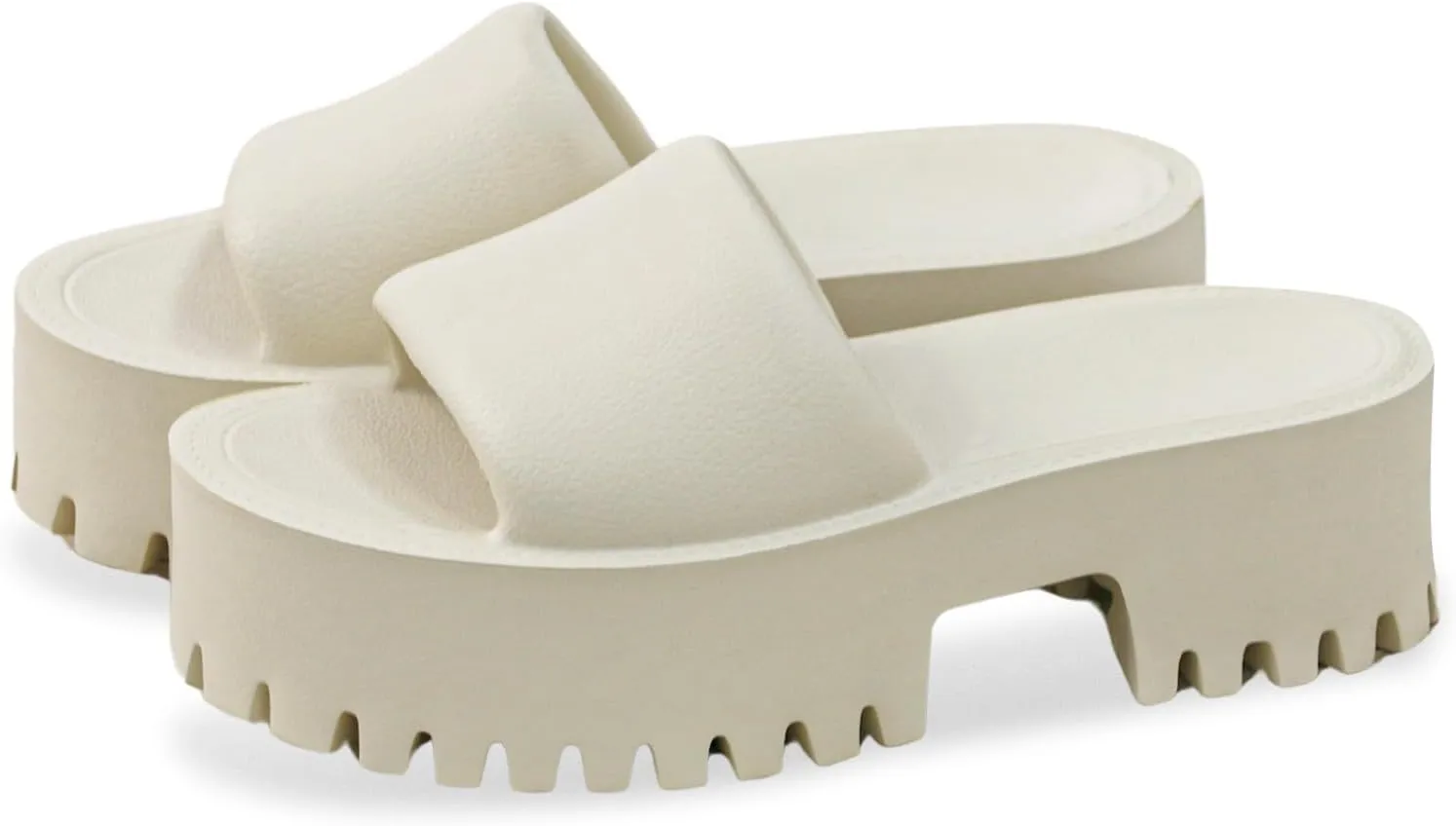 baobeijiadao Womens Backless Platform Sandals Slip On Thick Sole Waterproof Slippers Open Toe Summer Shoes for Women