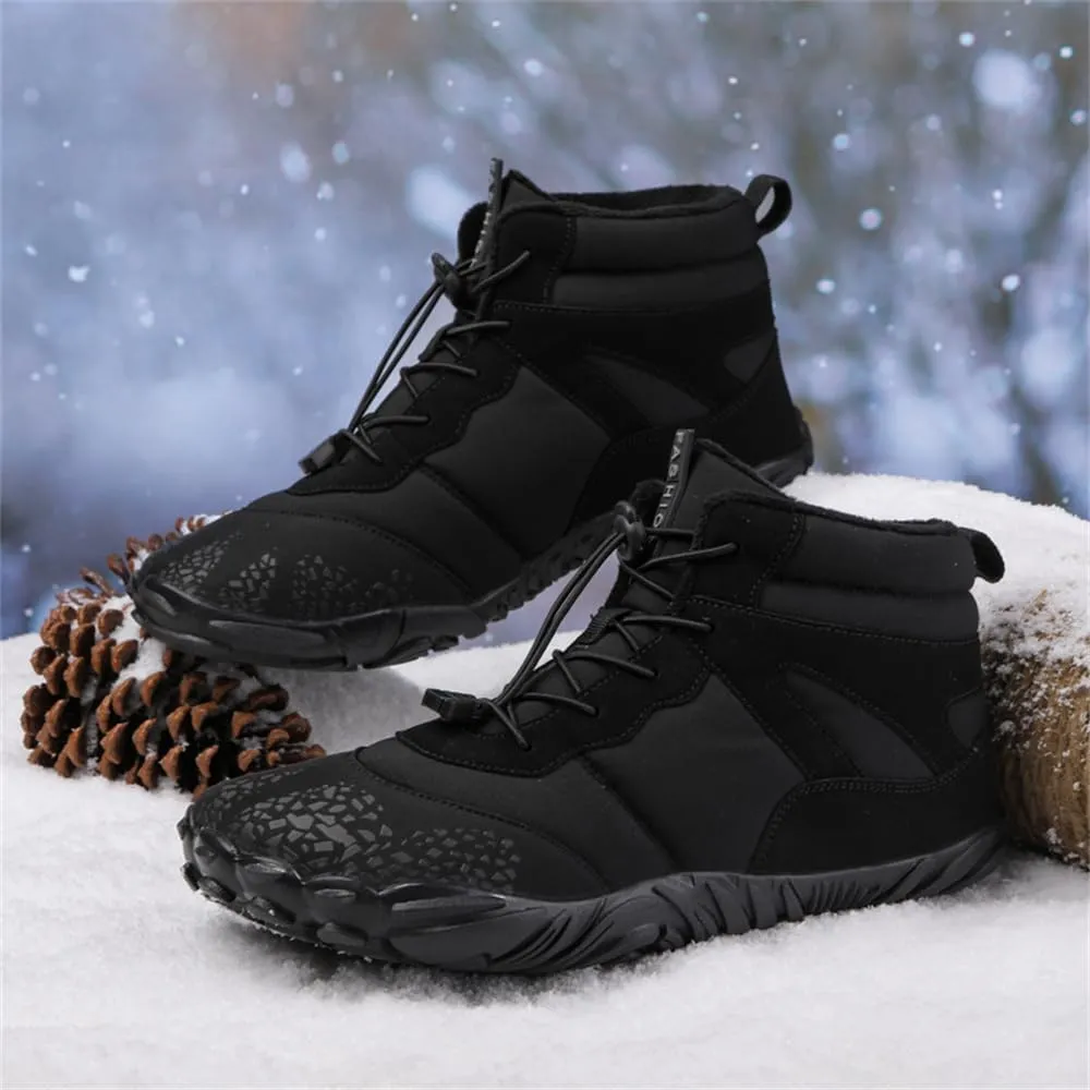 Barefoot Shoes Winter,Snow Boots for Women & Men,Warm Fur Lined Waterproof Snow Sneakers Lightweight Non-Slip Snow Boots