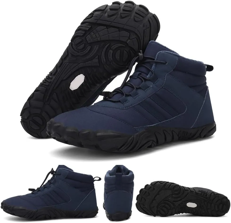Barefoot Shoes Winter,Snow Boots for Women & Men,Warm Fur Lined Waterproof Snow Sneakers Lightweight Non-Slip Snow Boots