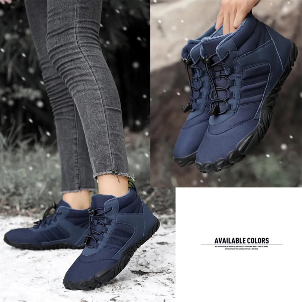 Barefoot Shoes Winter,Snow Boots for Women & Men,Warm Fur Lined Waterproof Snow Sneakers Lightweight Non-Slip Snow Boots