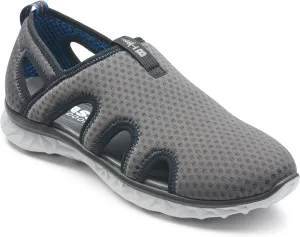 BASS OUTDOOR Men's Hex Vented Hiking Shoes – Traction-Sole Mesh Slip-ons