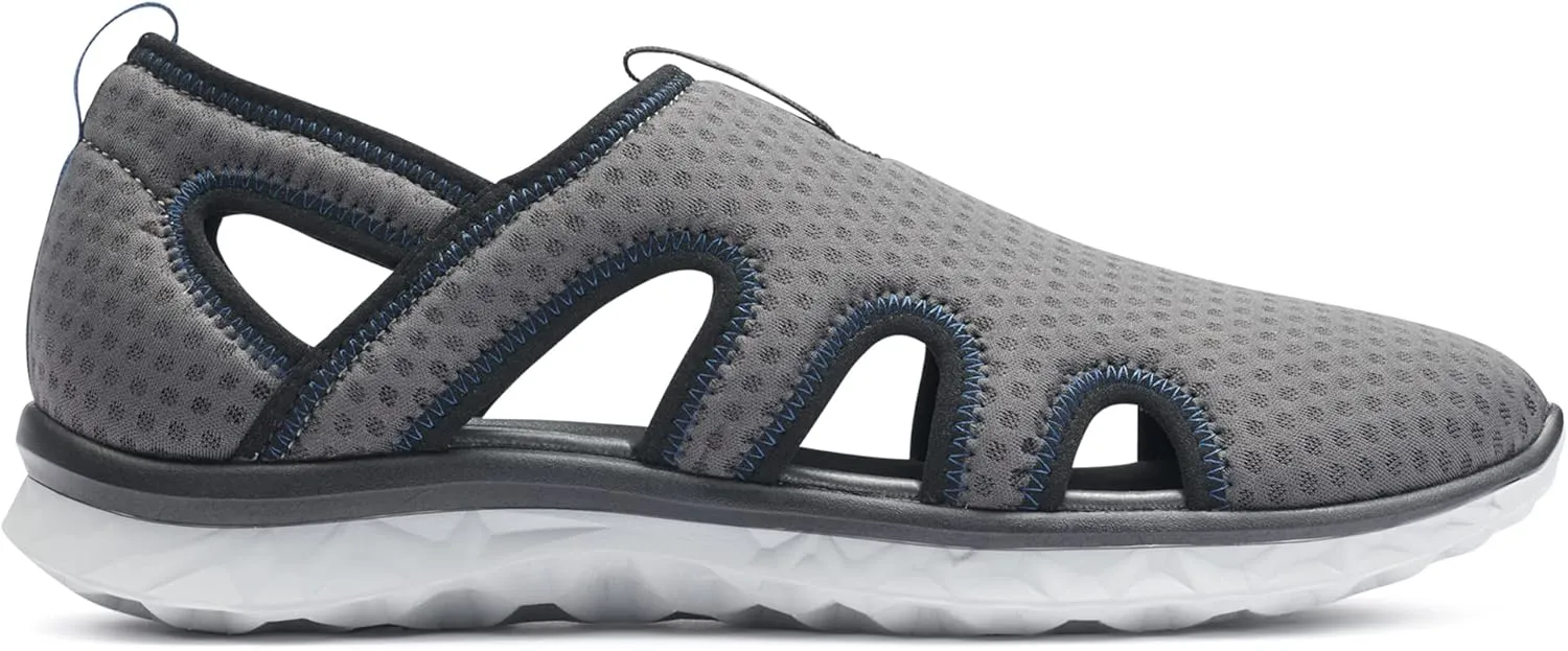 BASS OUTDOOR Men's Hex Vented Hiking Shoes – Traction-Sole Mesh Slip-ons