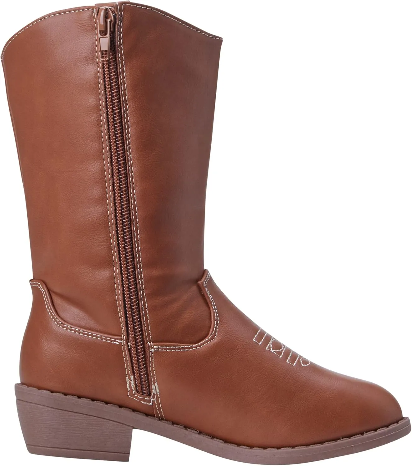 bebe Girls' Cowboy Boots - Classic Western Country Cowgirl Boots - Mid Calf Riding Shoes for Toddlers Little and Big Girls