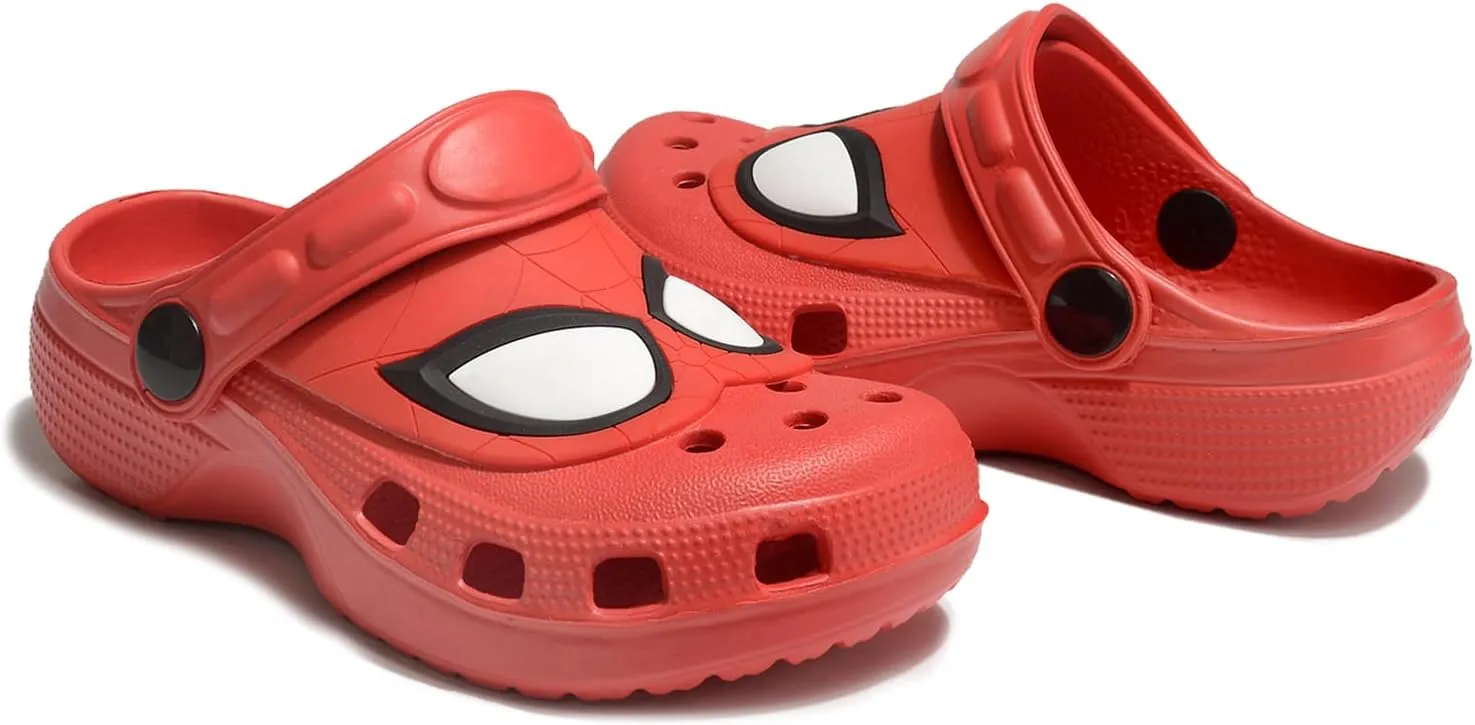 Boys Clogs Cartoon Kids Garden Shoes Toddlers Slip On Sandals Lightweight Water Shower Slippers Indoor Outdoor Slides