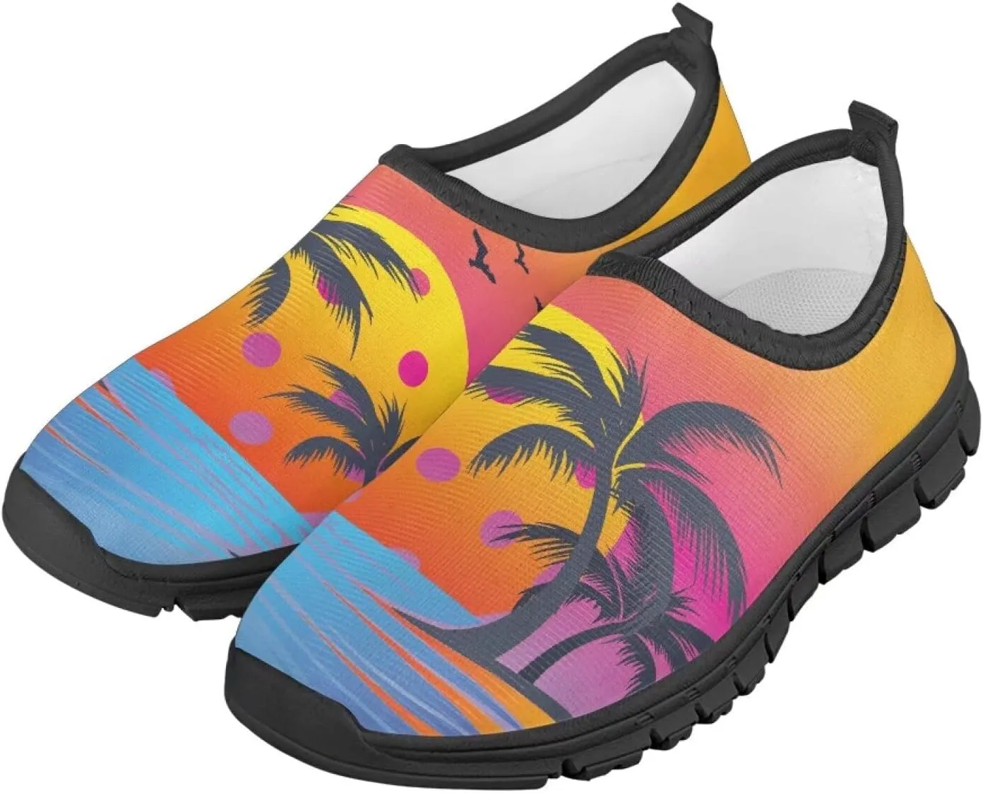 Boys Girls Casual Sneakers,Comfortable Slip On Flats Sport Training Shoes Children's Air Mesh Running Shoes