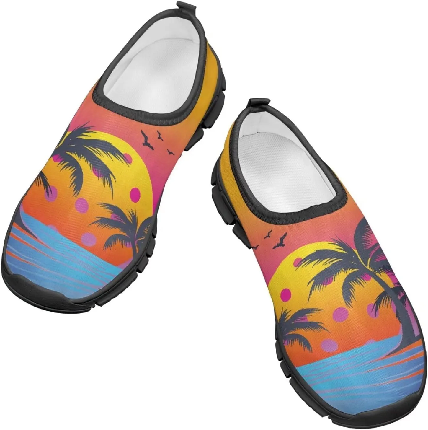 Boys Girls Casual Sneakers,Comfortable Slip On Flats Sport Training Shoes Children's Air Mesh Running Shoes