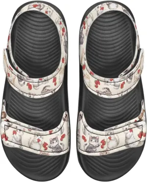 Boys Girls Sandals Cute Dachshund Print Kids Athletic Sport Sandals Open Toe Fashion Outdoor Hiking Shoes for Summer
