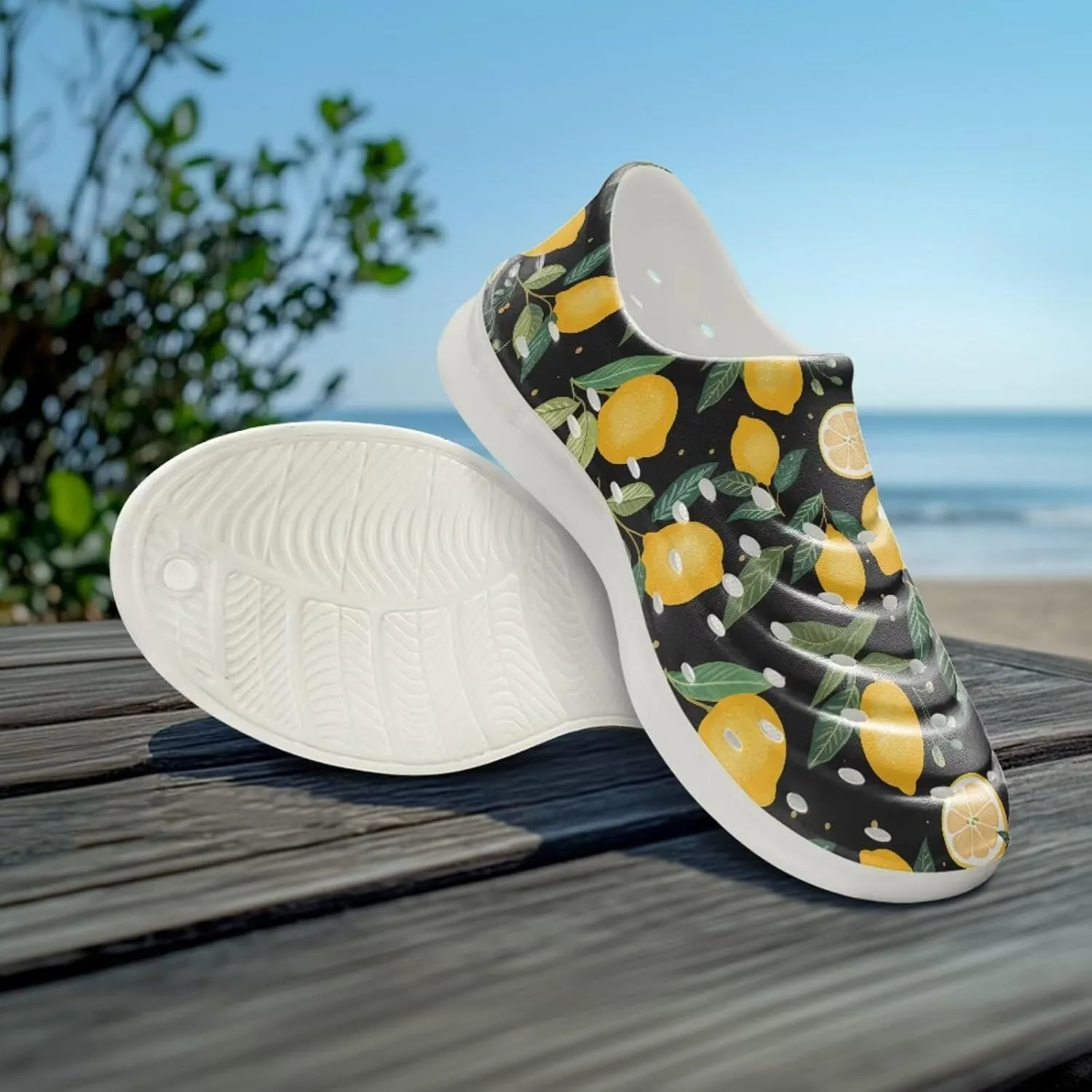 Boys Girls Water Shoes Kids Soft Beach Sport Sandals Funny Print Breathable Swimming Sandals for Big Kids