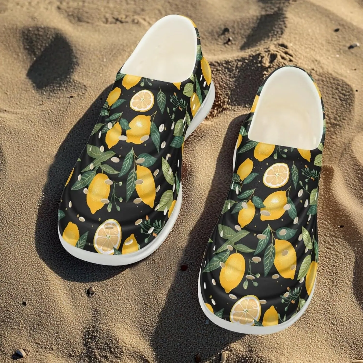 Boys Girls Water Shoes Kids Soft Beach Sport Sandals Funny Print Breathable Swimming Sandals for Big Kids