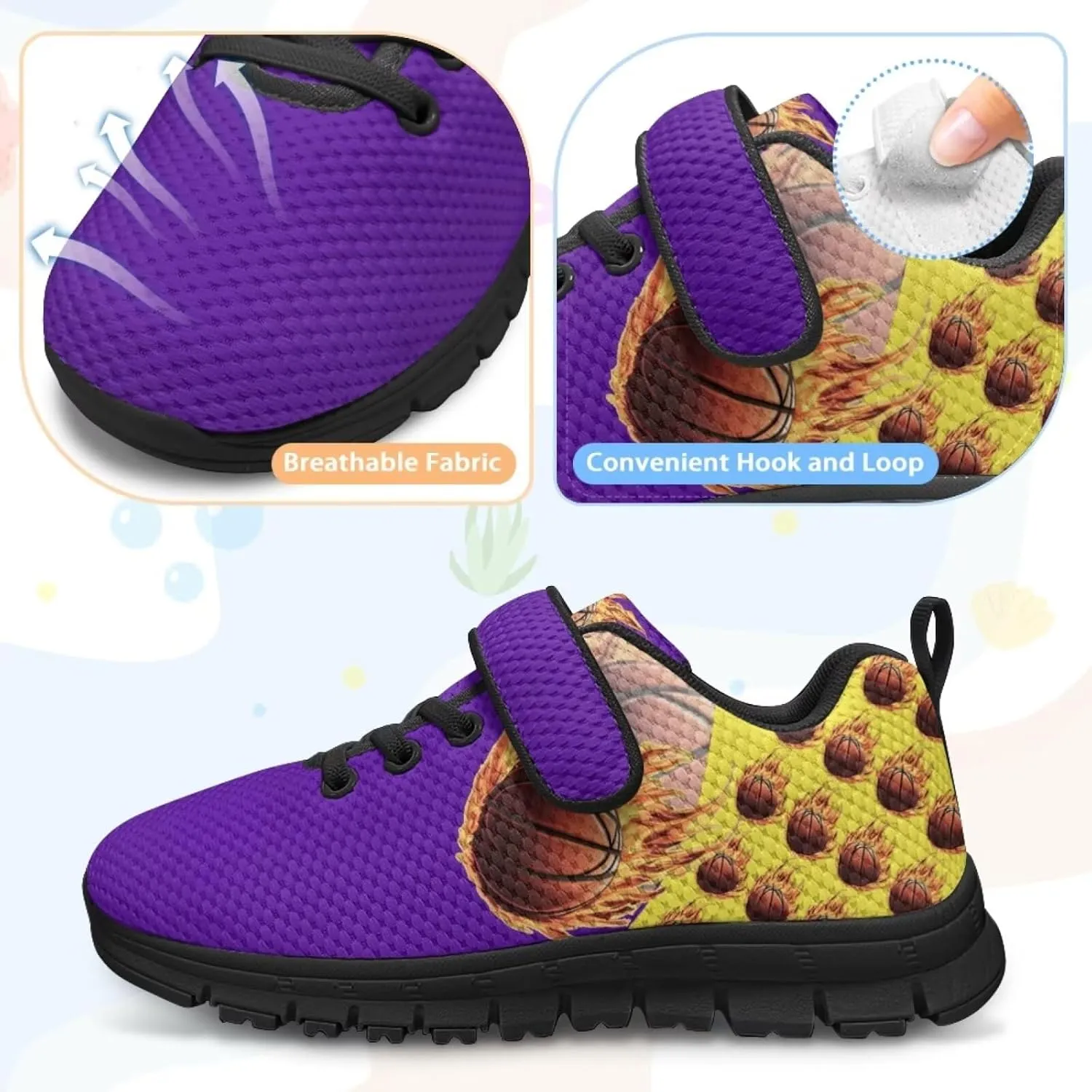 Boys Shoes Kids Sneakers Breathable Athletic Running Tennis Shoes for Little Kid/Big Kid US 11-2.5