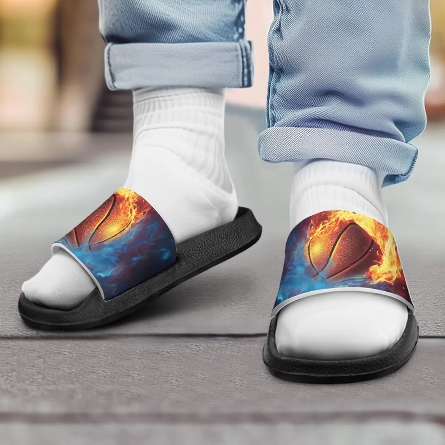 Boys Slides Cool Animal Cloud Slides for Kids Summer House Slippers Beach Sandals