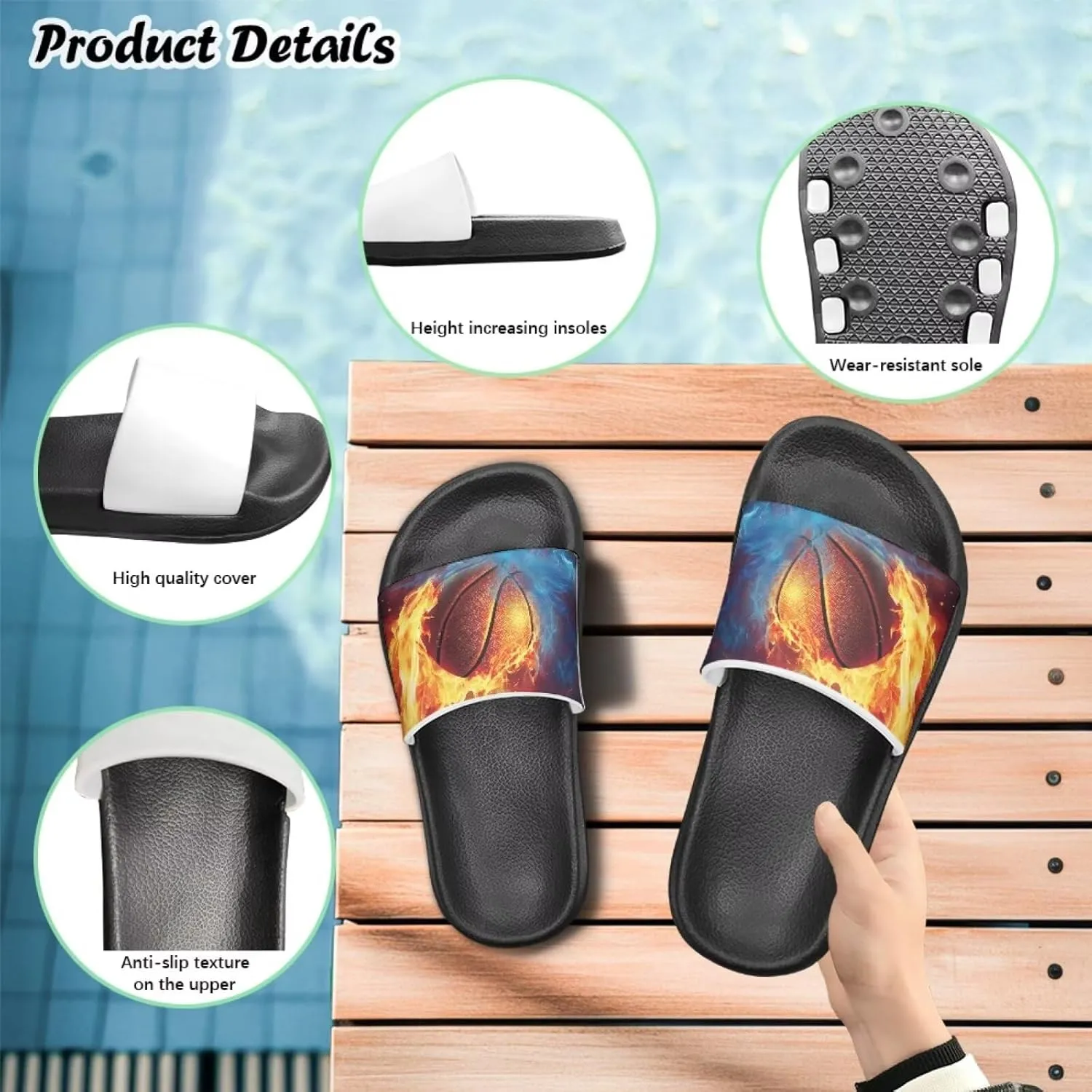 Boys Slides Cool Animal Cloud Slides for Kids Summer House Slippers Beach Sandals