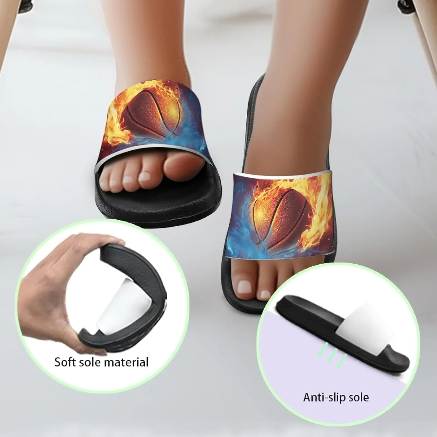 Boys Slides Cool Animal Cloud Slides for Kids Summer House Slippers Beach Sandals