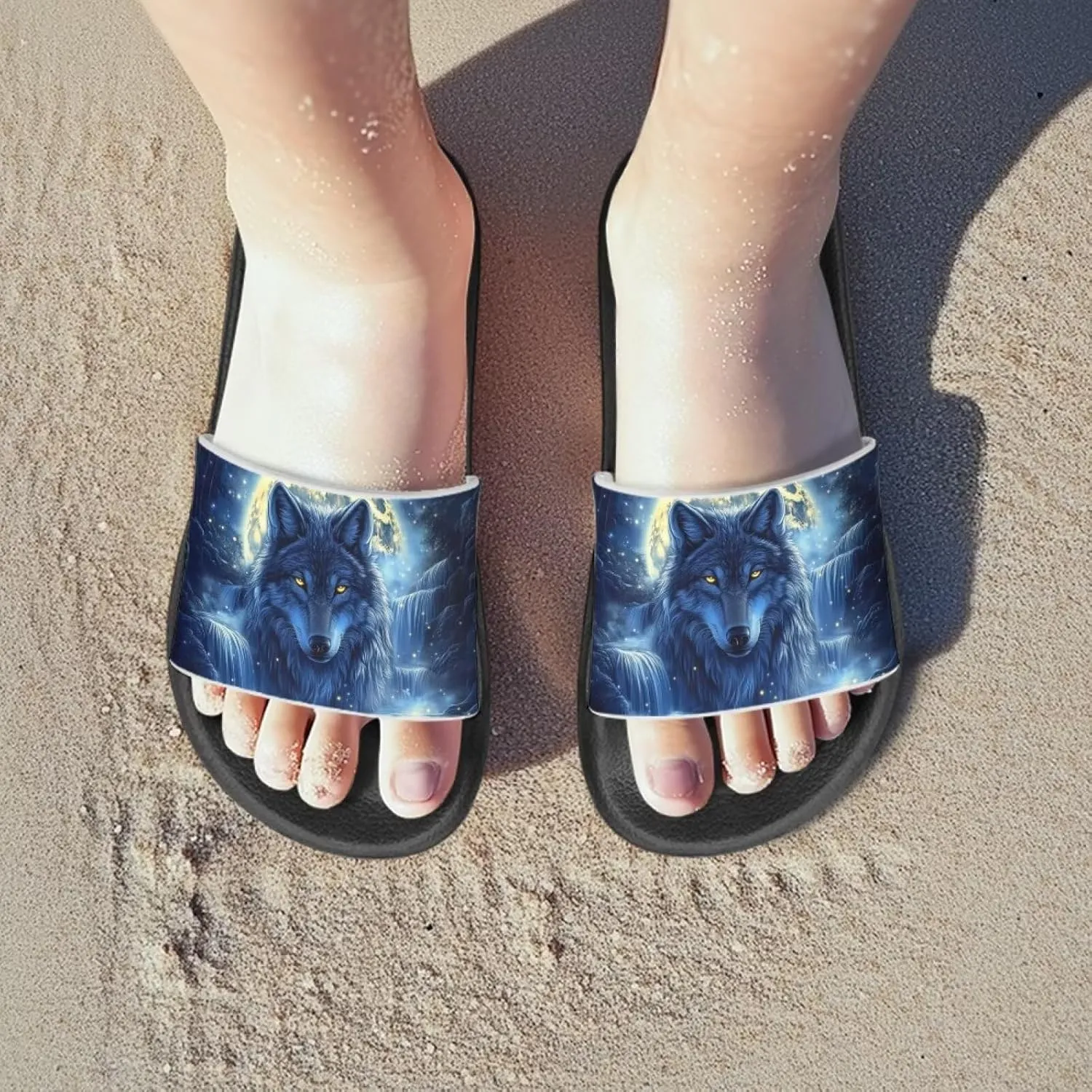 Boys Slides Sandal Non-slip Kids Pool Slides for Beach Lightweight