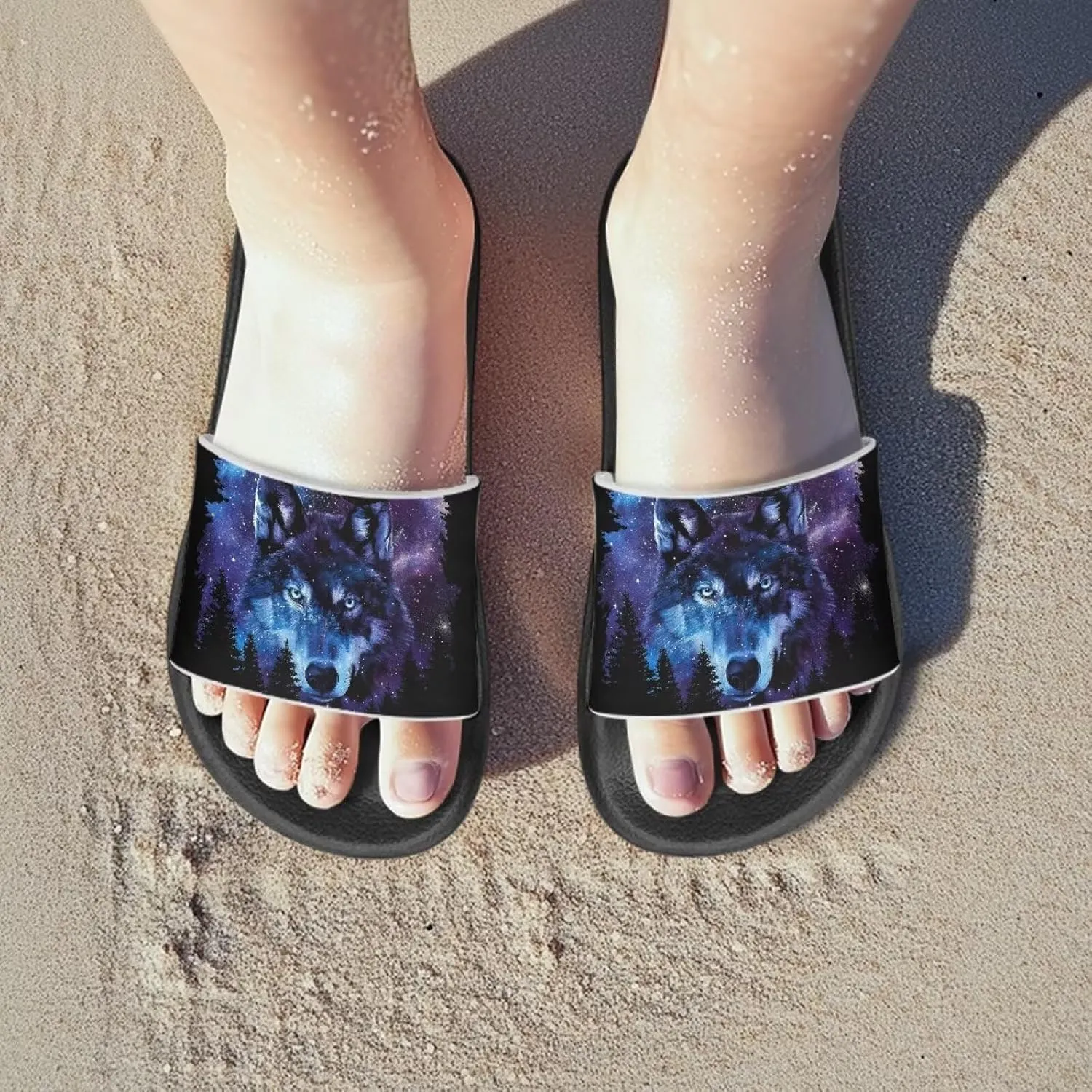 Boys Slides Sandal Non-slip Kids Pool Slides for Beach Lightweight