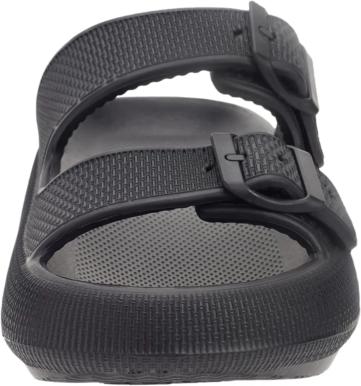BRONAX Pillow Slippers for Women and Men | Adjustable Double Buckle Shower Slides | Cushioned Thick Sole Sandals