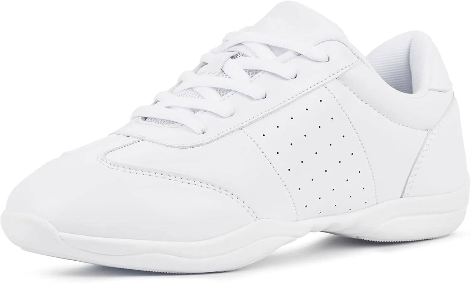 CADIDL Cheer Shoes for Women White Cheerleading Athletic Dance Shoes Girls Flats Tennis Walking Sneakers