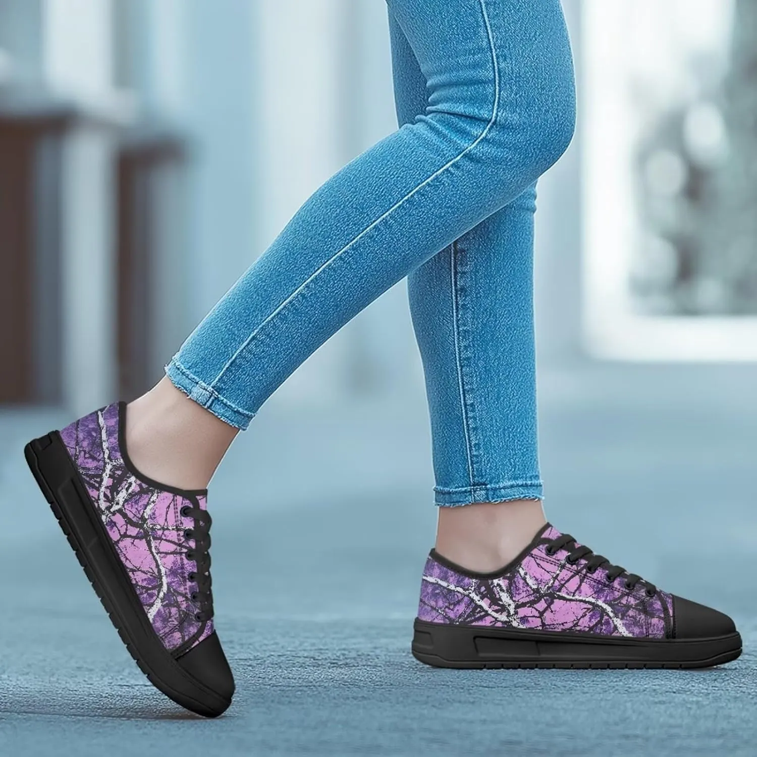 Canvar Shoes for Women Men Lace up Low Top Platform Sneakers for Walking Hiking Running