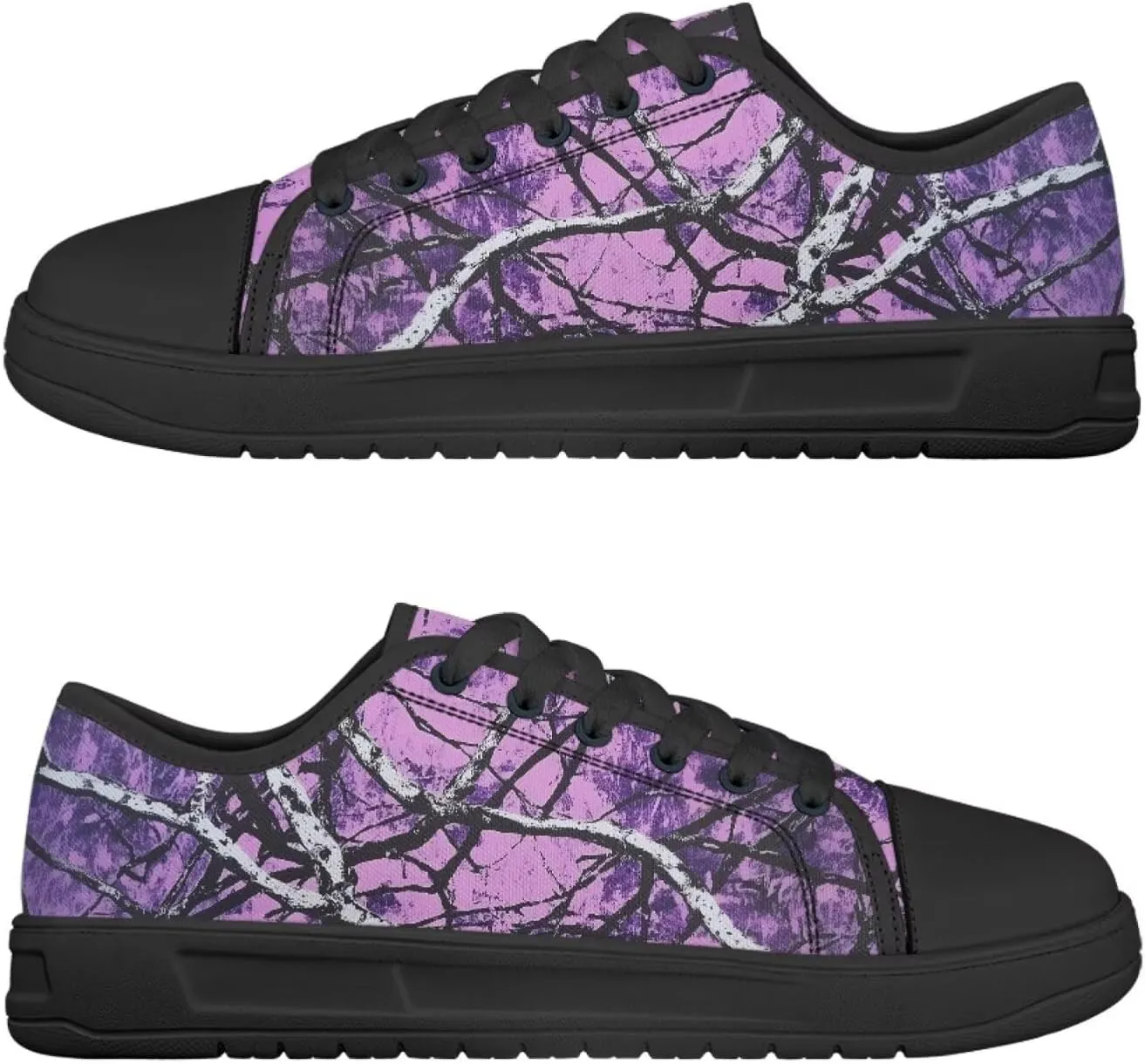 Canvar Shoes for Women Men Lace up Low Top Platform Sneakers for Walking Hiking Running