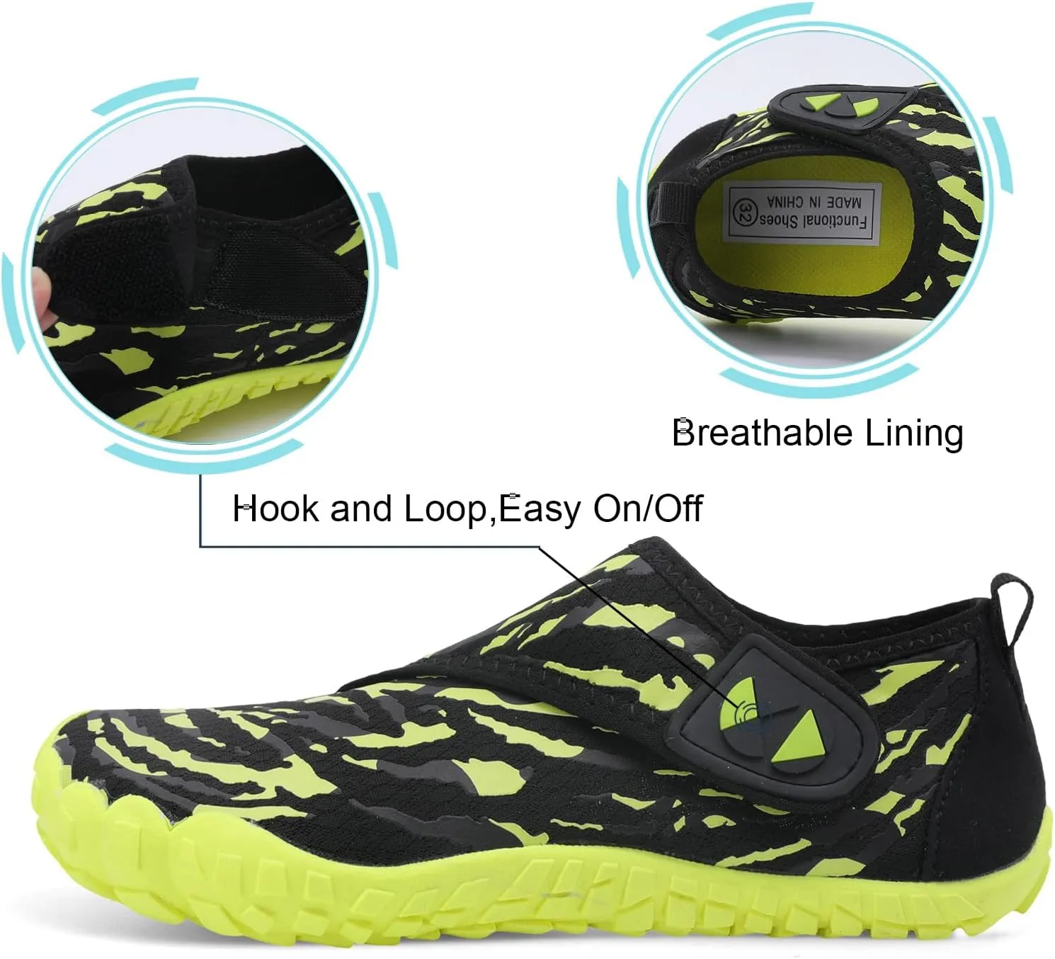 Centipede Demon Kids Water Shoes Girls Boys Quick Dry Aqua Shoes Barefoot Water Sneakers for Beach Swim Pool Boats Outdoor Water Sports Little/Big Kid