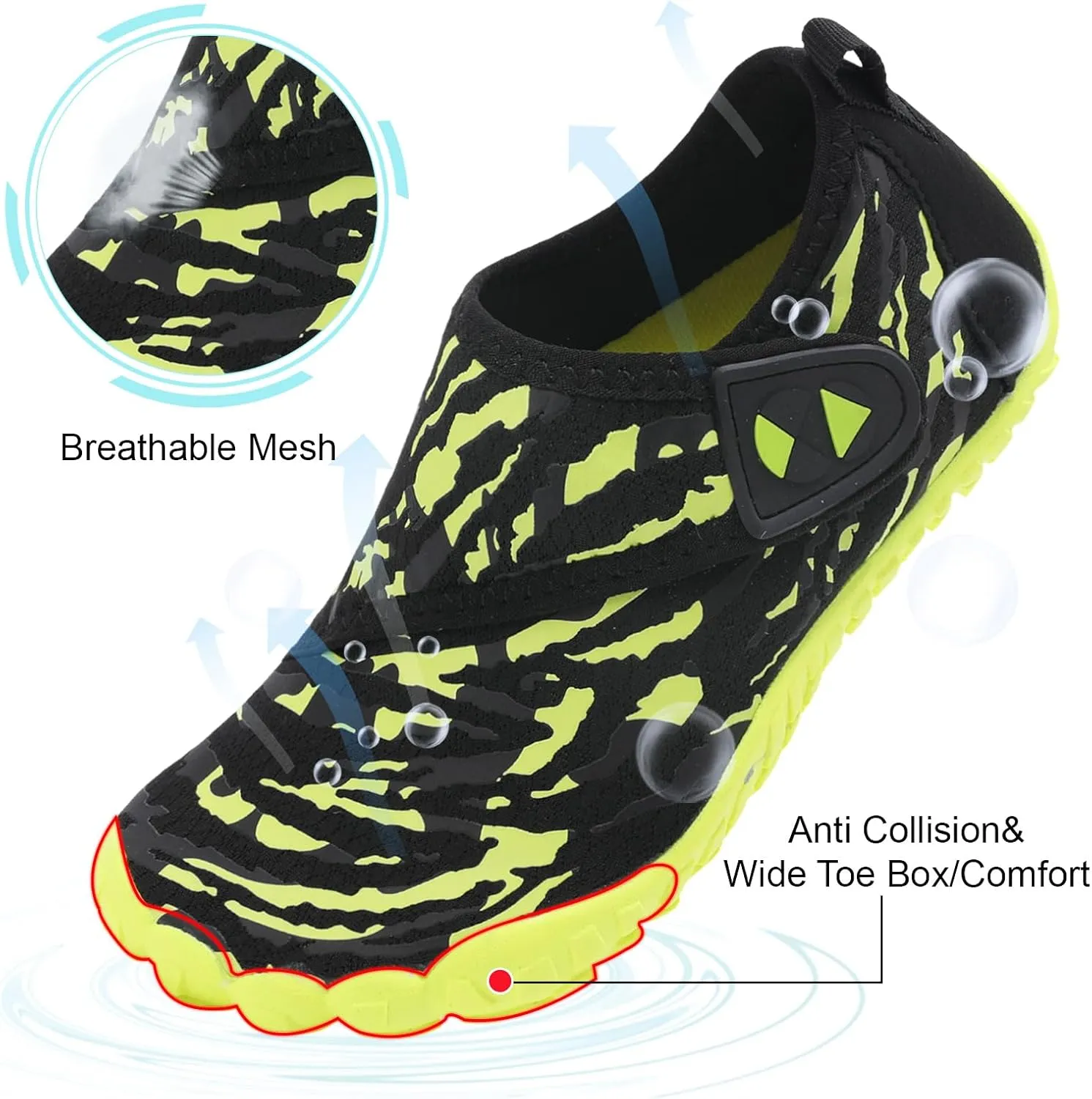 Centipede Demon Kids Water Shoes Girls Boys Quick Dry Aqua Shoes Barefoot Water Sneakers for Beach Swim Pool Boats Outdoor Water Sports Little/Big Kid