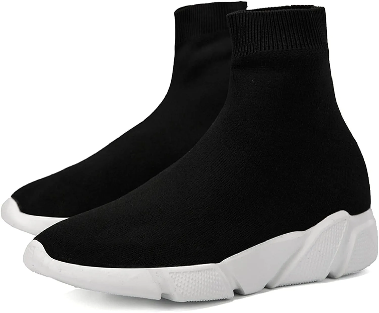 CERYTHRINA Womens Mens Walking Shoes High Top Athletic Running Knit Mesh Socks Shoes Road Gym Fashion Sneakers