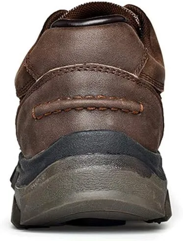 CHICLOVEY Men's Low-Cut Trail Hiking Shoes Outdoor Leather Sneakers with High-Traction Grip