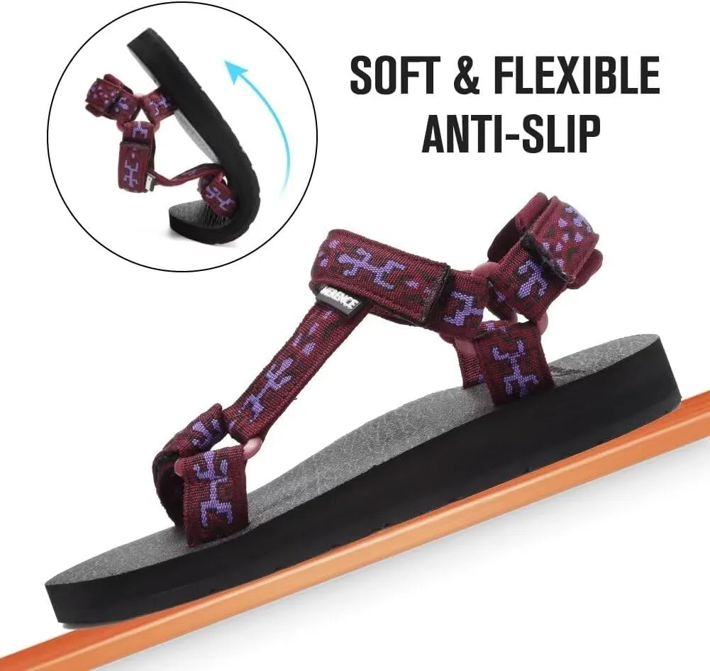 CIOR Women's Sport Sandals Hiking Sandals with Arch Support Yoga Mat Insole Outdoor Light Weight Water Shoes