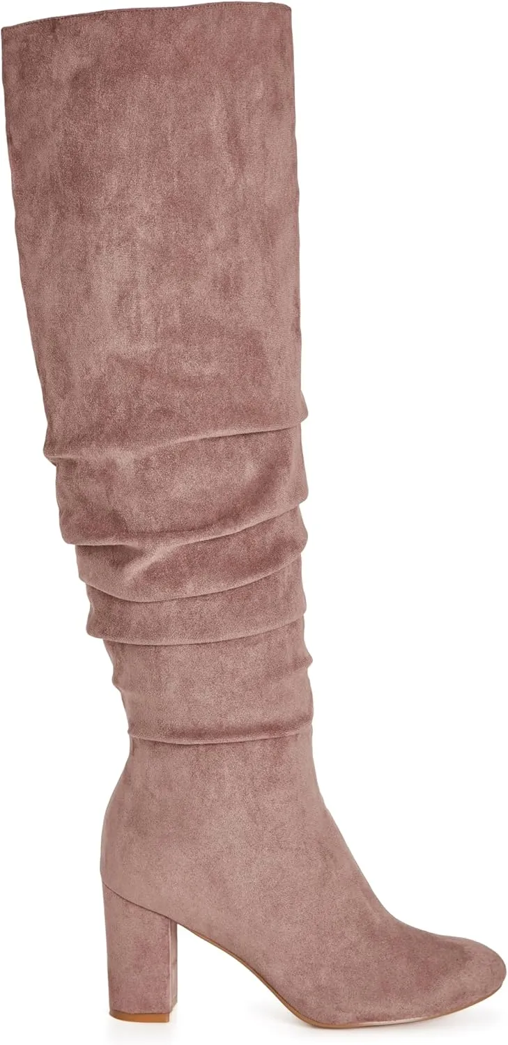 City Chic Women's WIDE FIT Raquel Knee Boot.