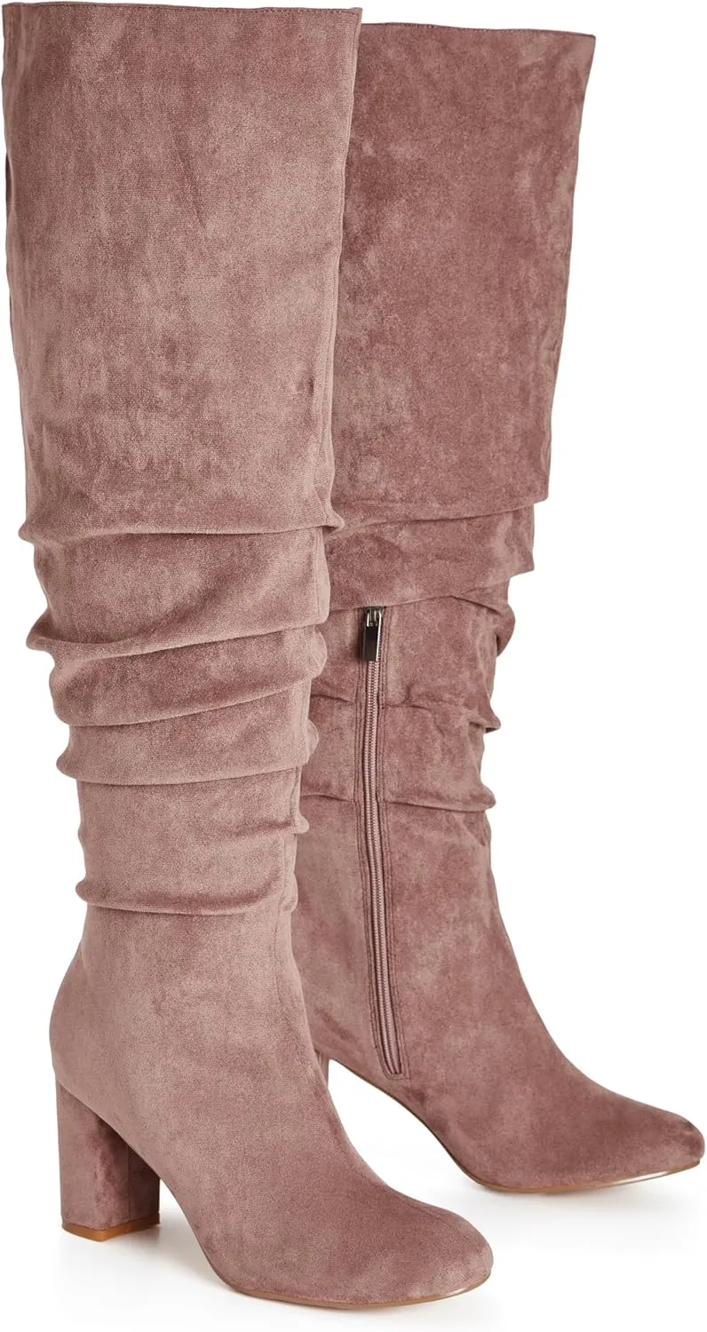 City Chic Women's WIDE FIT Raquel Knee Boot.