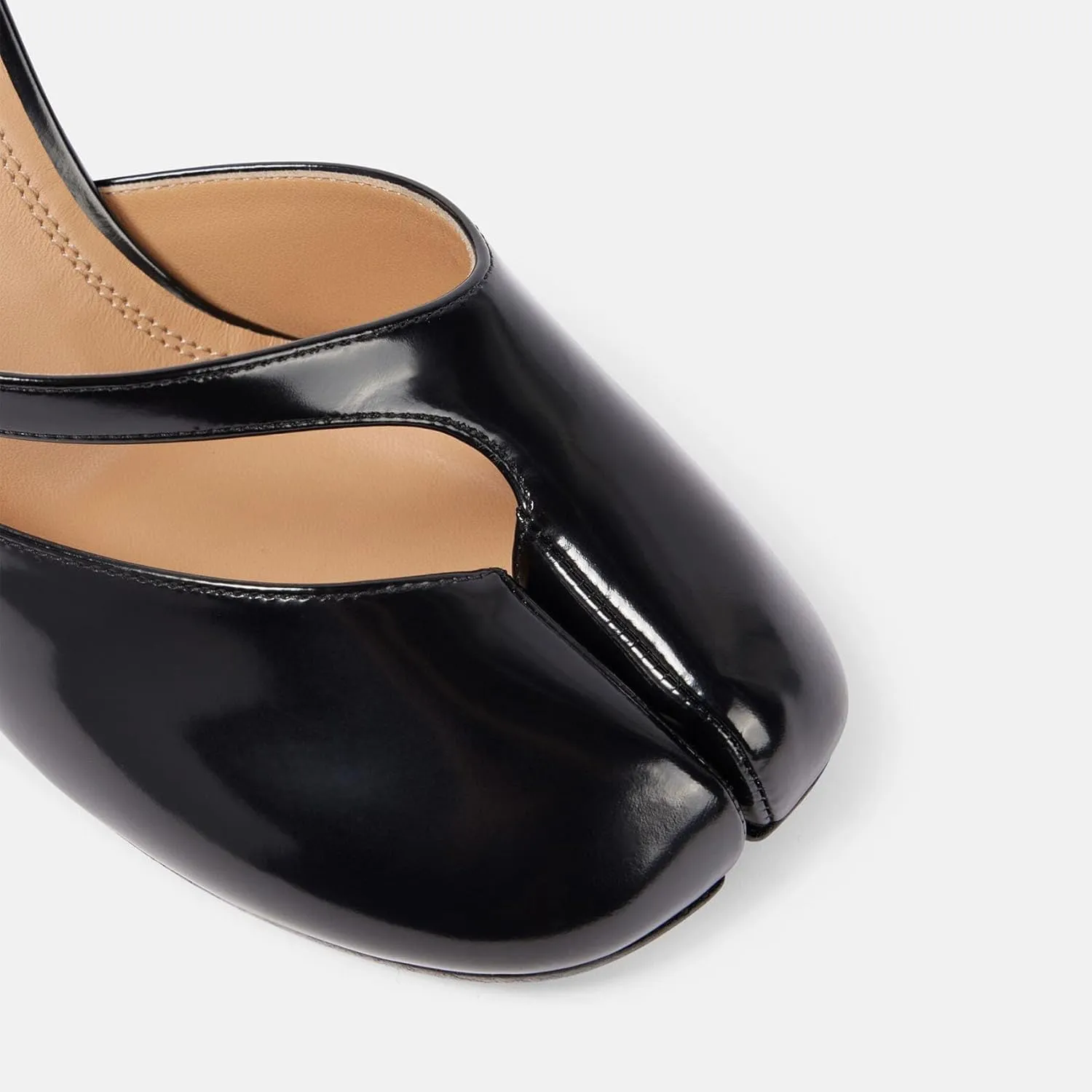 ClassicSter Split Toe Shoes Women Chunky High Heel Ankle Strap Japanese Tabi Shoes Block Slingback Heels Pumps