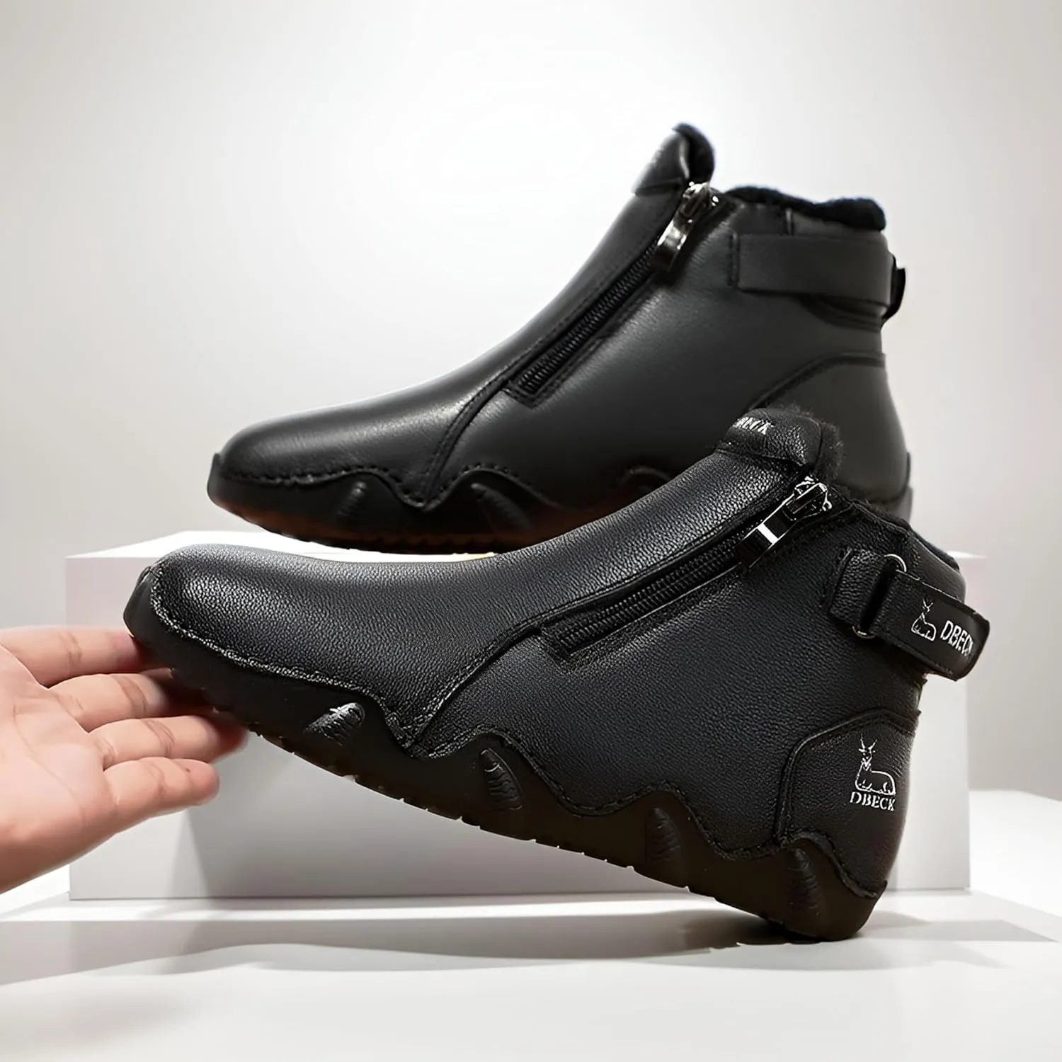 Climatelight Women's Waterproof Winter Snow Boots For Outdoor Commuting Driving Shoes Fleece Fashion Casual Suede Boots